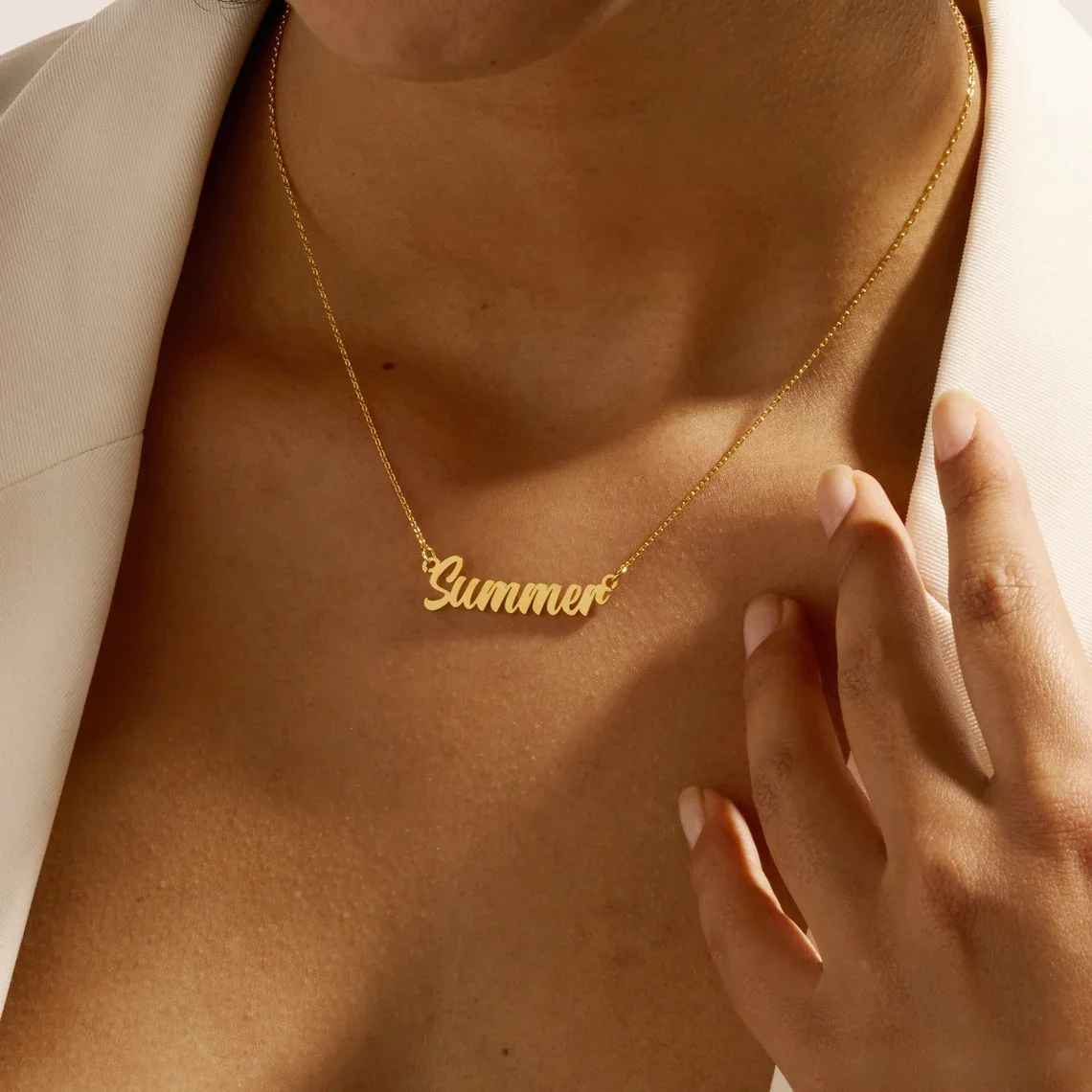 Esme™ - Handgjord personlig namnhalsband