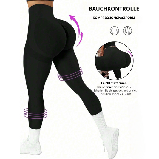 Camille™ - Högmidjade leggings med rumplyft, magstöd och sidofickor